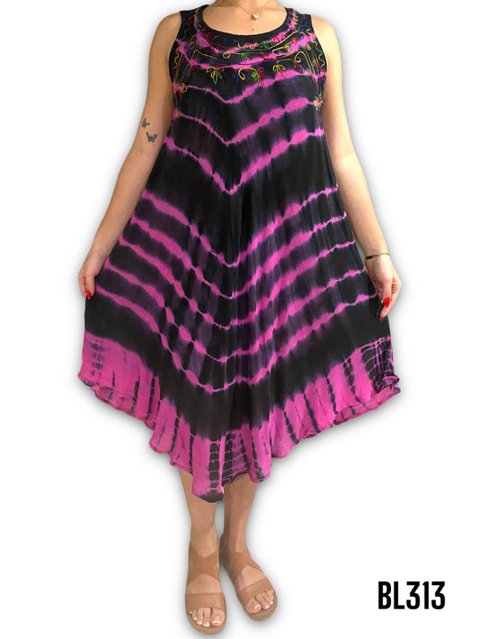 Vestido Estampado de Dama sin mangas