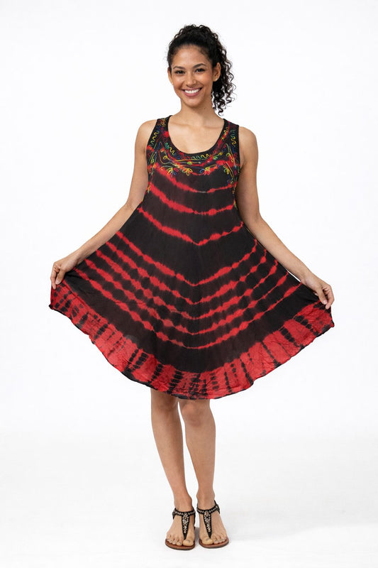 Vestido Estampado de Dama sin mangas