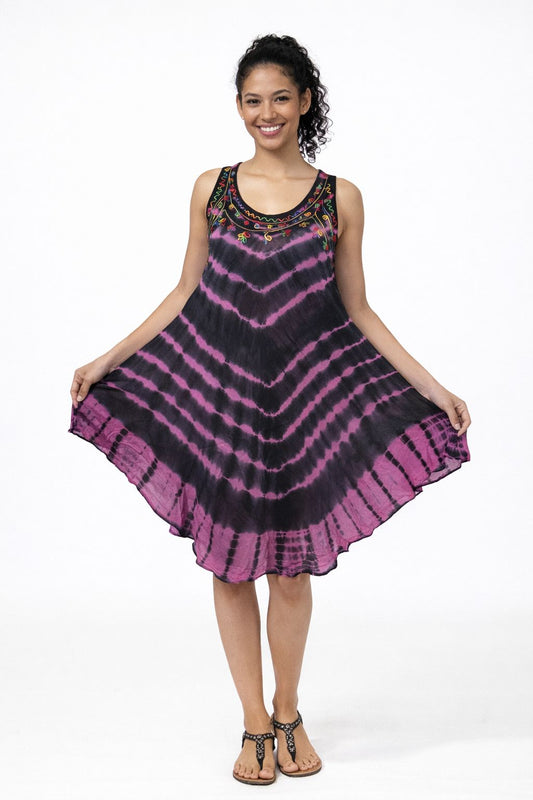 Vestido Estampado de Dama sin mangas