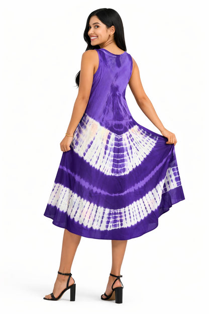 Zoya Multicolor Floral Print Purple Dress