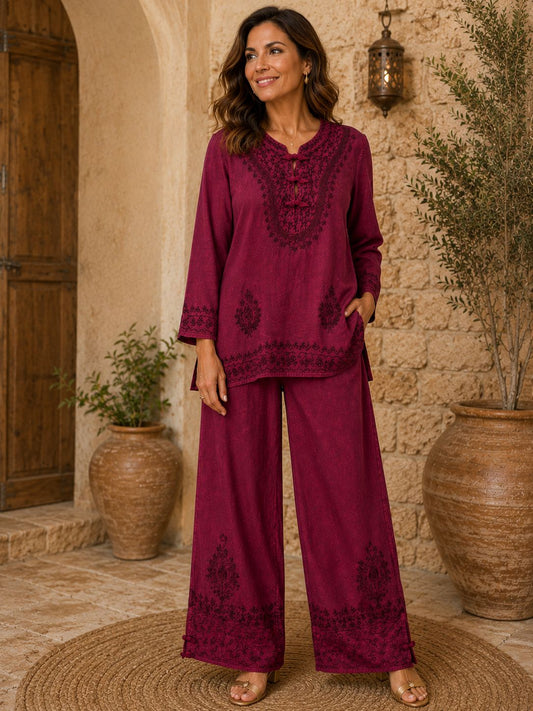 Conjunto Rebeca Bordado Sutil