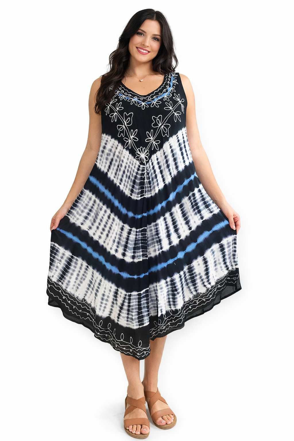 Women's Sleeveless Printed Dress