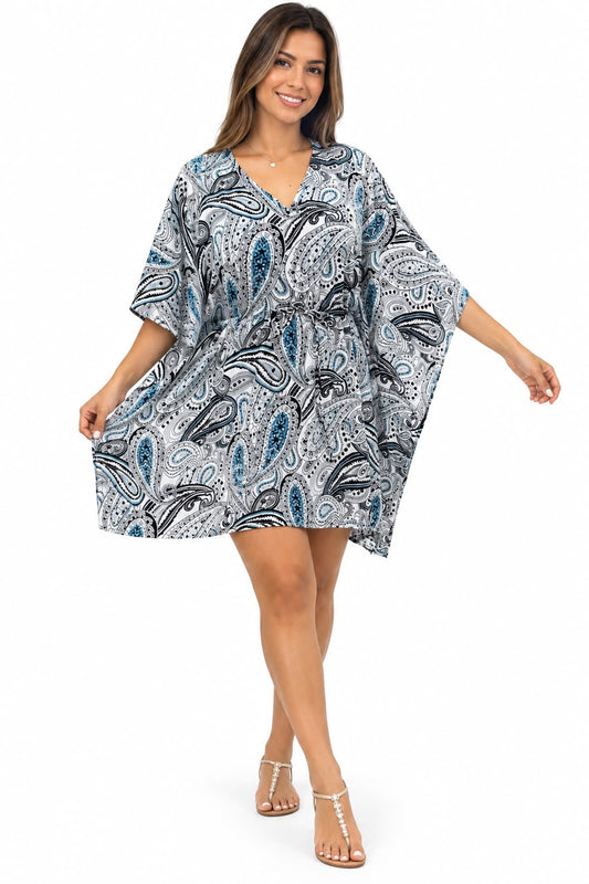 Vestido Corto Estampado de Dama