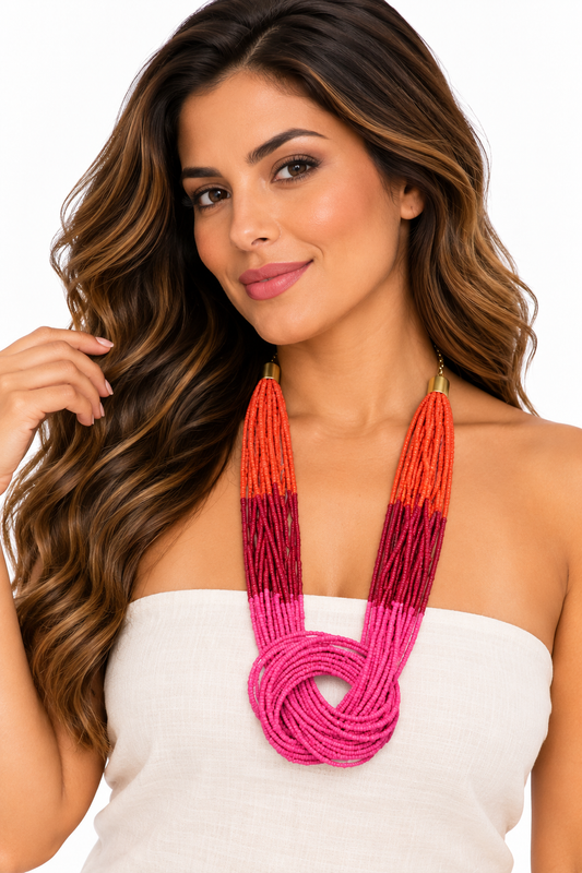 Collar Coral Fucsia