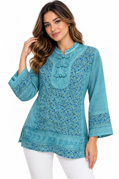 Blusa Turquesa Jaipur