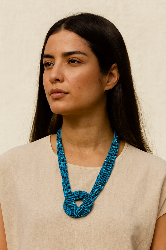 Collar Artesanal Azul