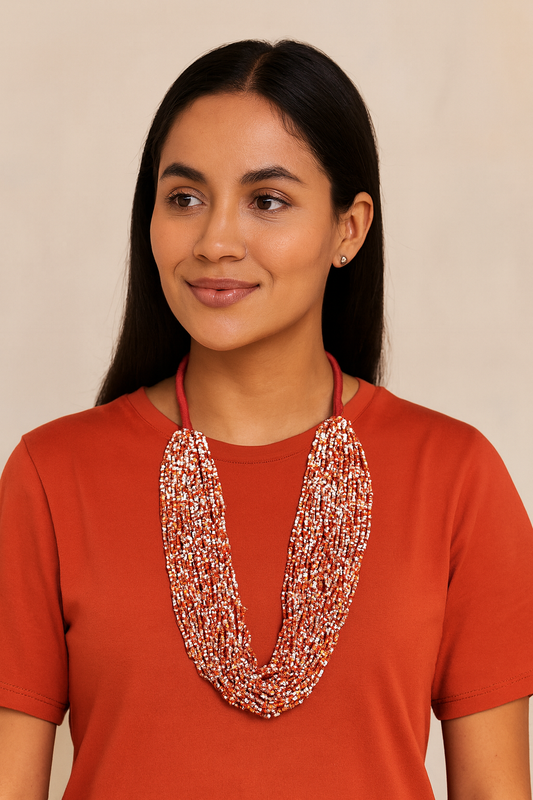 Collar Artesanal Rojo