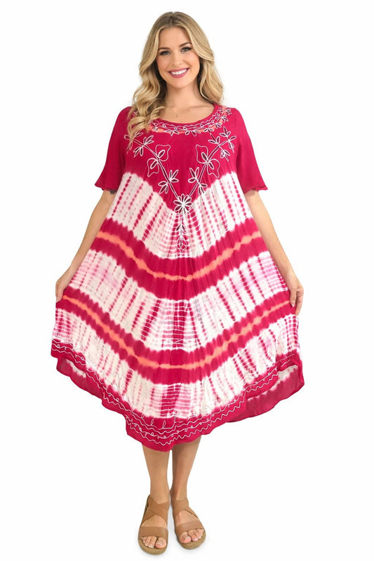 Women's Printed Dress with Sleeves