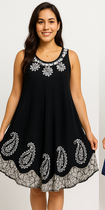 Vestido Estampado de Dama