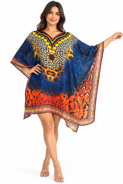 Vestido Corto de Dama con Estampado Digital