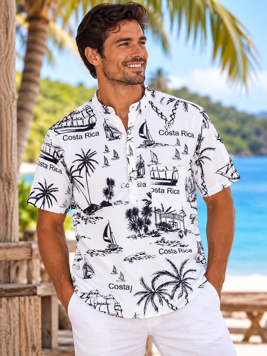 Camisa para Caballero Costa Rica Tropical