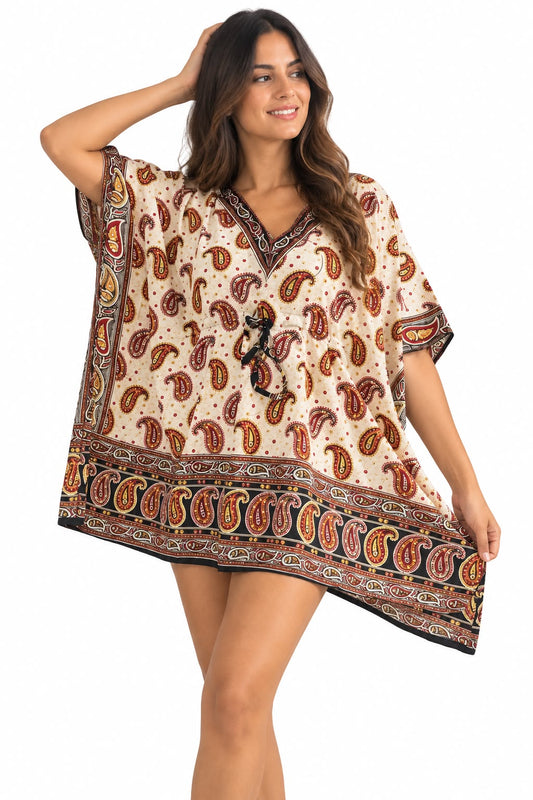 Vestido Corto Estampado de Dama