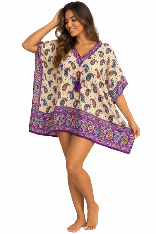 Vestido Corto Estampado de Dama