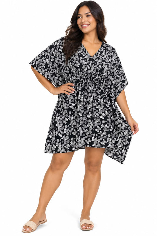 Vestido Corto Estampado de Dama