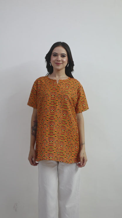 Blusa Afrocaribeña de Dama