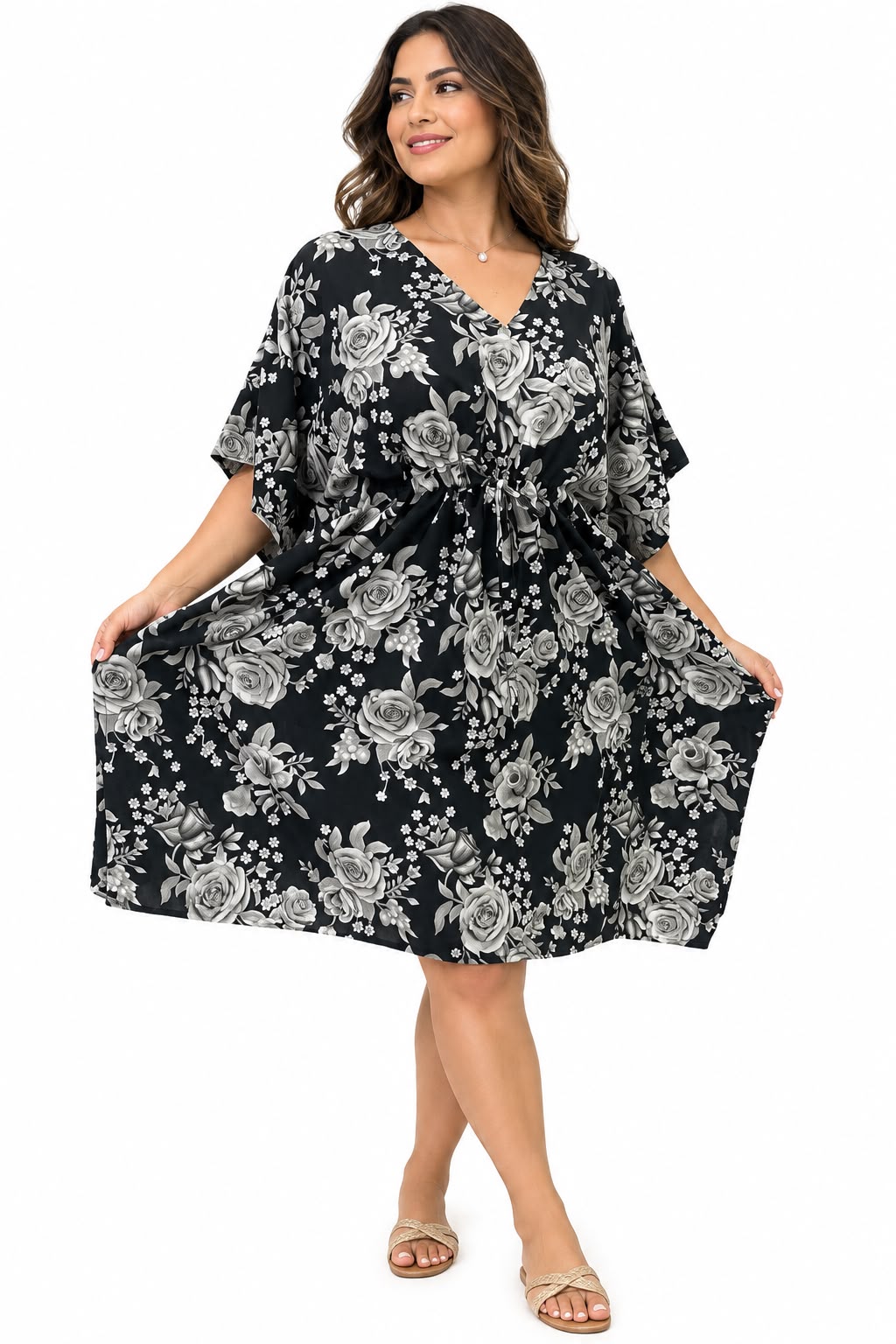 Vestido Estampado Salida de Playa para Dama KT136