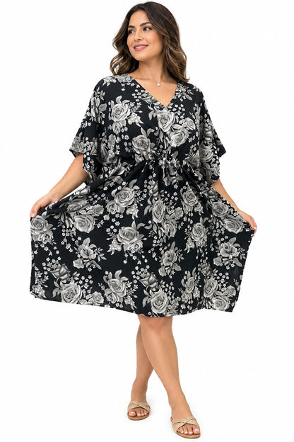 Vestido Estampado Salida de Playa para Dama KT136