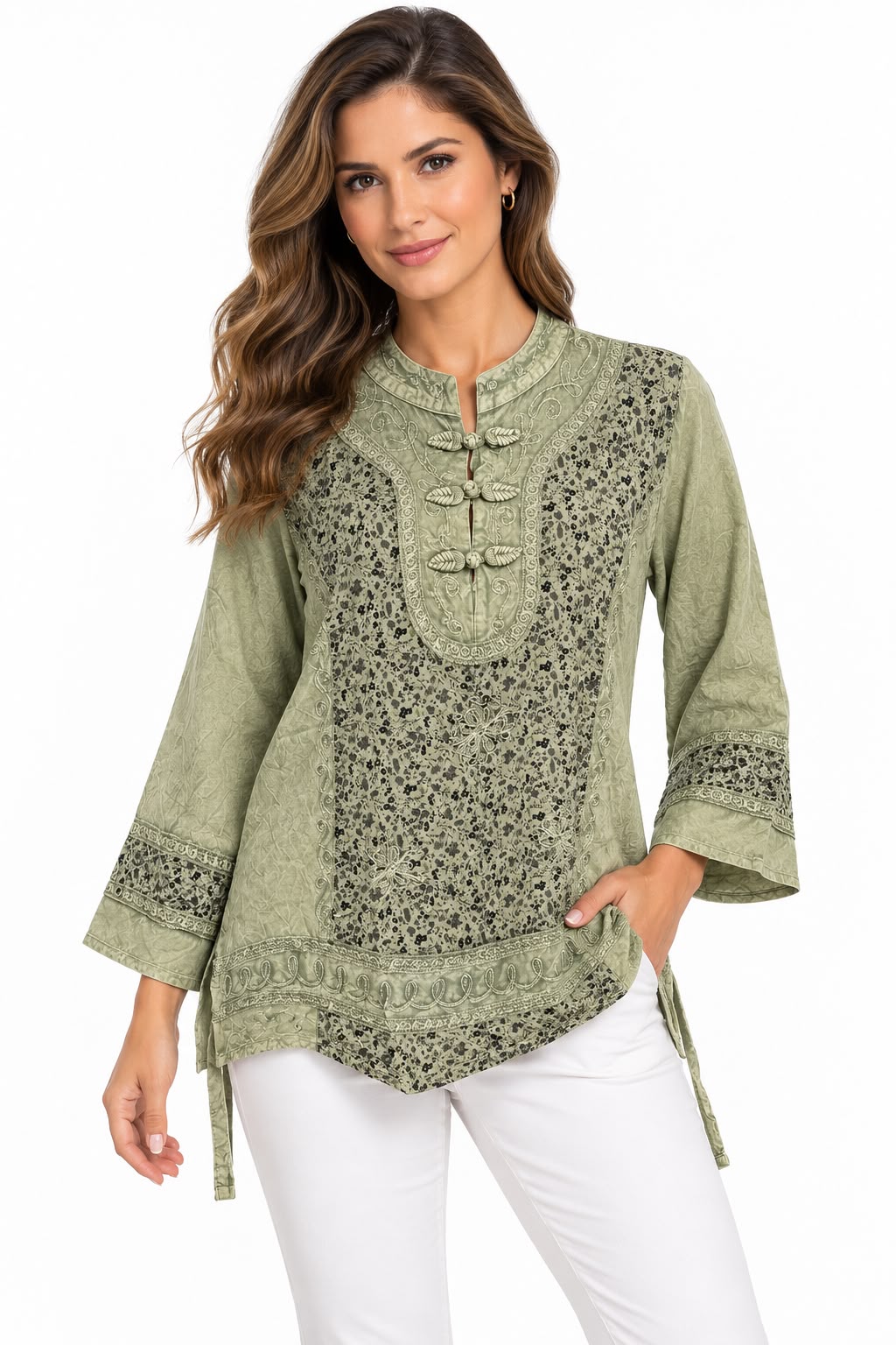 Blusa Olive Kashmir