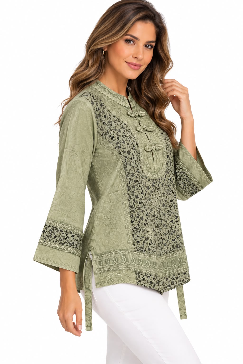 Blusa Olive Kashmir