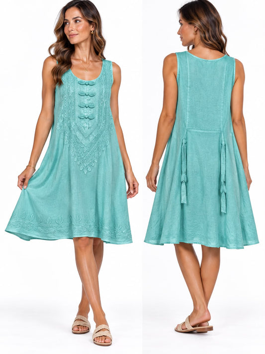 Vestido Turquesa Maharani