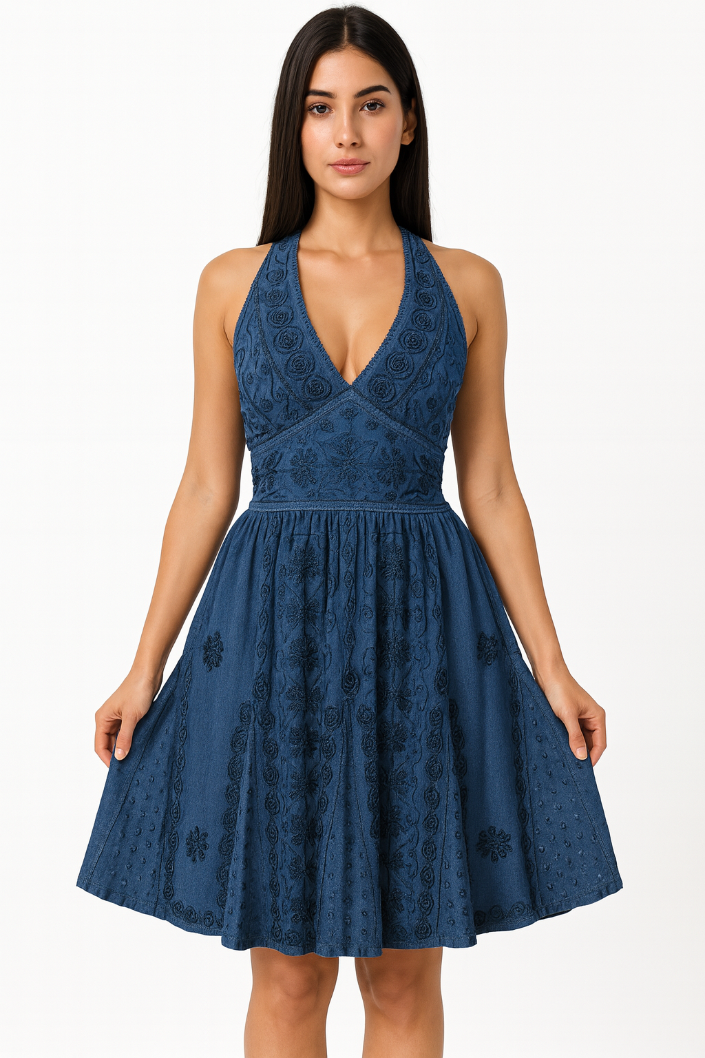 Vestido Azul Aura Boho