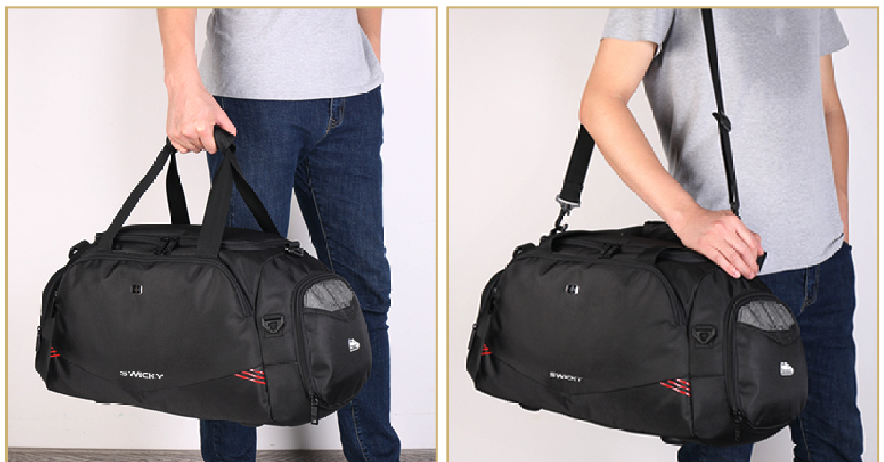 Maletin Bolso de Entrenamiento y Gimnasio Swicky Negro