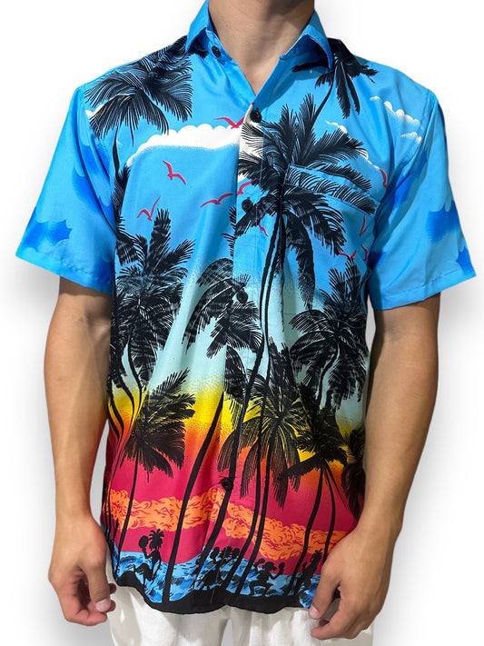 Camisa Hawaiana Playera Caribeña de Caballero