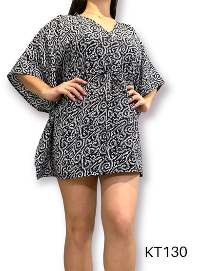 Vestido Corto Estampado de Dama