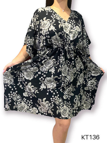 Vestido Estampado Salida de Playa para Dama KT136