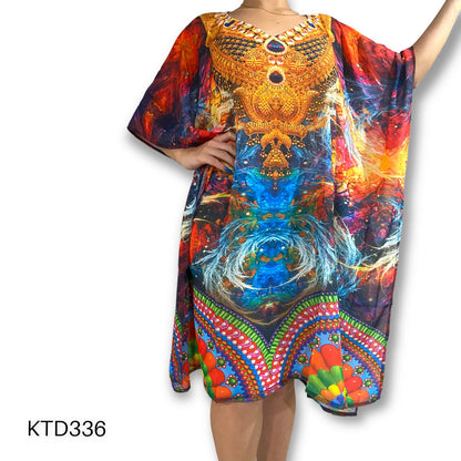 Vestido de Dama con Estampado Digital